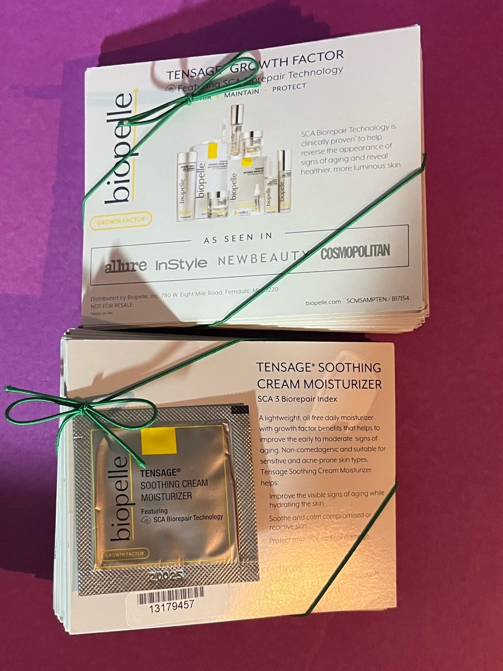 BIOPELLE - Tensage Soothing Cream Moisturizer 30 1gram trial packets